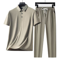 Breathable Short-Sleeve T-Shirt And Pants Casual Set