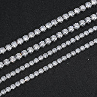 Spring-clasp Zircon Stainless Steel Mens Bracelet