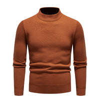 Sweater Men's Fleece-lined Thick Round Neck Sweater