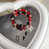 New Chinese-style Zen-inspired Vintage Natural Stone Bead Bracelet