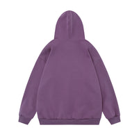 Simple Embroidered Letter Hooded Sweater For Men