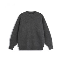 Laid-back Versatile Loose-fitting Knit Sweater For Teens And Young Adults