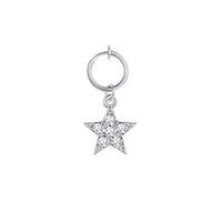 Heart-shaped Zircon Ring Without Perforation Body Piercing Jewelry Titanium Steel Inlaid Pearl Navel Nail
