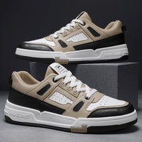 Youth Summer Leather Fashion Colorblocking Casual Shoes