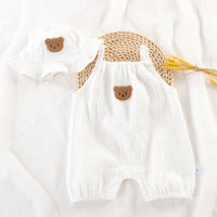 Summer Clothes Cute Men's And Women's Baby Sleeveless Suspenders Crawling Suit Jumpsuit