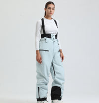 New Strap Thickened Waterproof Ski Pants Men