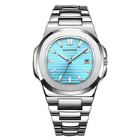 Mens Stylish Luminous Water-Resistant Watch With A Steel Band