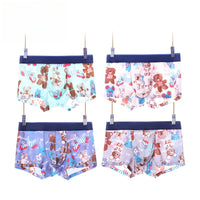 Summer Mid-waist Cartoon Printed Breathable Cute Panties Men's Boxer Briefs