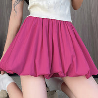 Womens High-waisted Figure-flattering Voluminous Pleated Skirt