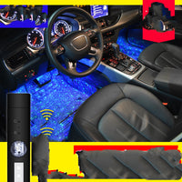 Decoration Ambience Light Car Charging Sole Modification Wireless Colorful Voice Control Atmosphere