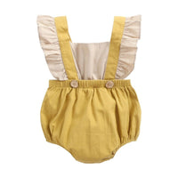 Summer Solid Color Baby Jumpsuit