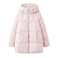 Winter New Loose Mid-length Down Thickened Cotton Coat For Women