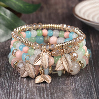 Bohemian Multi Layer Bracelet Leaf Ethnic Style