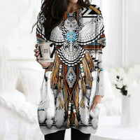 3D Digital Printing Women's Round Neck Mid-length Top T-shirt