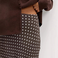 Lady's Polka Dot Print Dress