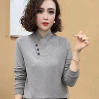 Warm All-matching Elegant Bottoming Shirt Top