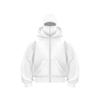 Fleece-lined Double Hood Unique Design Hooded Sweater