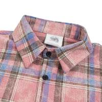Plaid Loose Long Sleeves Shirt For Men