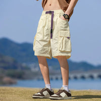 American-style Functional Quick-drying Ice-silk Work Shorts For Men