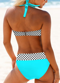 New Triangle Halter Bikini Split Large Swimsuit