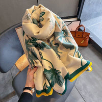 Double-sided Winter Thicken Thermal Scarf Temperament Shawl Outer Match