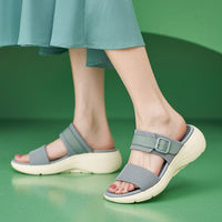 Thick Sole MD Slide Sandals - Lightweight Non Slip Casual Sport Sandals For Men And Women