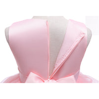 Children's Girls Mesh Vest Solid Color Dress