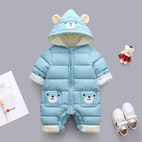 Baby Onesies Plus Velvet Thickened Shiny Surface Disposable