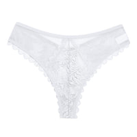 Womens Sexy Hollowed-Out Lace And Mesh Patchwork Thong