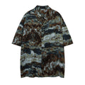 Abstract Camouflage Short Sleeve Printed Shirt Men