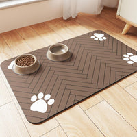 Pet Cat And Dog Eating Diatom Ooze Floor Mat Feeding Splash-proof Household Water-absorbing Quick-drying