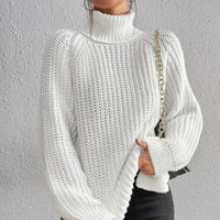 Comfortable Womens Top With A High Fold-over Collar