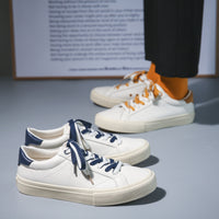 Couple Board Shoes With Microfiber Leather Upper