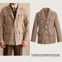 Wool Vintage Pocket British Leisure Warm Commuter Jacket