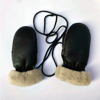 Children's Warm And Thick Mitten Sheepskin Gloves