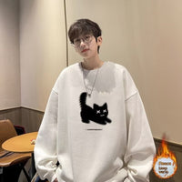 Men's Retro Loose Casual Round Neck Sweater