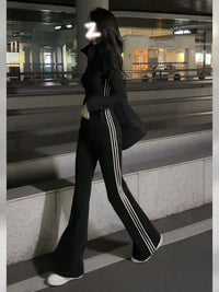 Spicy Girl Temperament With Plush Long Sleeved High Waisted Pants Sports Suit