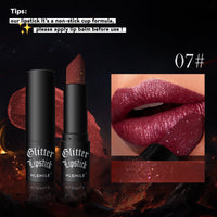 Pearlescent Thin And Glittering Diamond Lipstick Easy To Color Longlasting Lip Gloss Long Lasting Nourishing Moisturizing 7 Color Lipstick