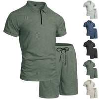 Vacation Casual Short-sleeve Shorts Set