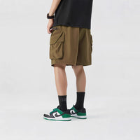 Japanese Outdoor Fashion Large Pocket Pants Loose Shorts Men