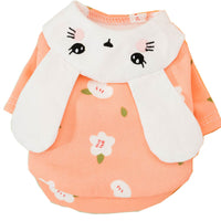 Little Rabbit Shaped Pet Transforming Sweatshirt