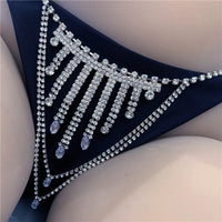 Women's Body Chain Rhinestone Panties Sexy Nightclub Costume Rhinestone