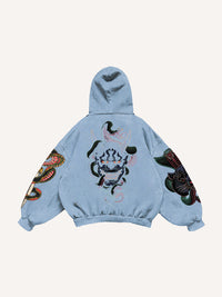 Fashion Casual Printed Polyester Sweater