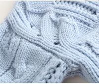 High Neck Thickened Hollow Crochet Loose Knitted Pullover Sweater