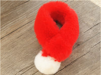 Christmas Bib Ornament Decoration Pet Saliva Towel Winter Warm Scarf