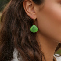 Women's Natural Stone Teardrop Earrings