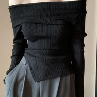 Sexy Hot Girl Off-shoulder Autumn And Winter Base