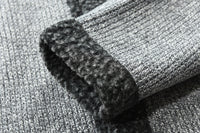 Young Men's Casual Solid Color Sweater Single Breasted