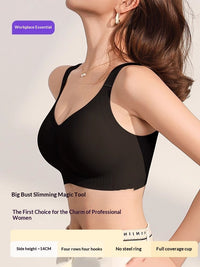 Full-cup, Thin, Non-sagging, Underbust-control, Seamless, Plus-size Shaping Bra