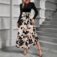 Fashionable And Elegant Printed Loose-Fitting Dress For Women